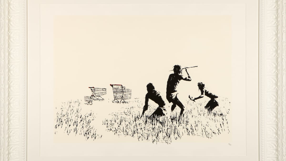 Banksyn teos Trolleys Hunters.