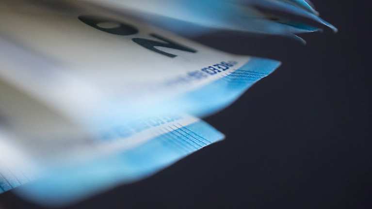 twenty euro banknotes