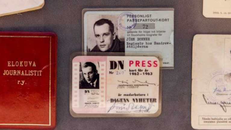 Jörn Donners presskort från 60-talet