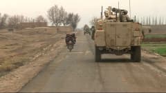 Finländska fredsbevarare patrullerar i Afghanistan, 2014.