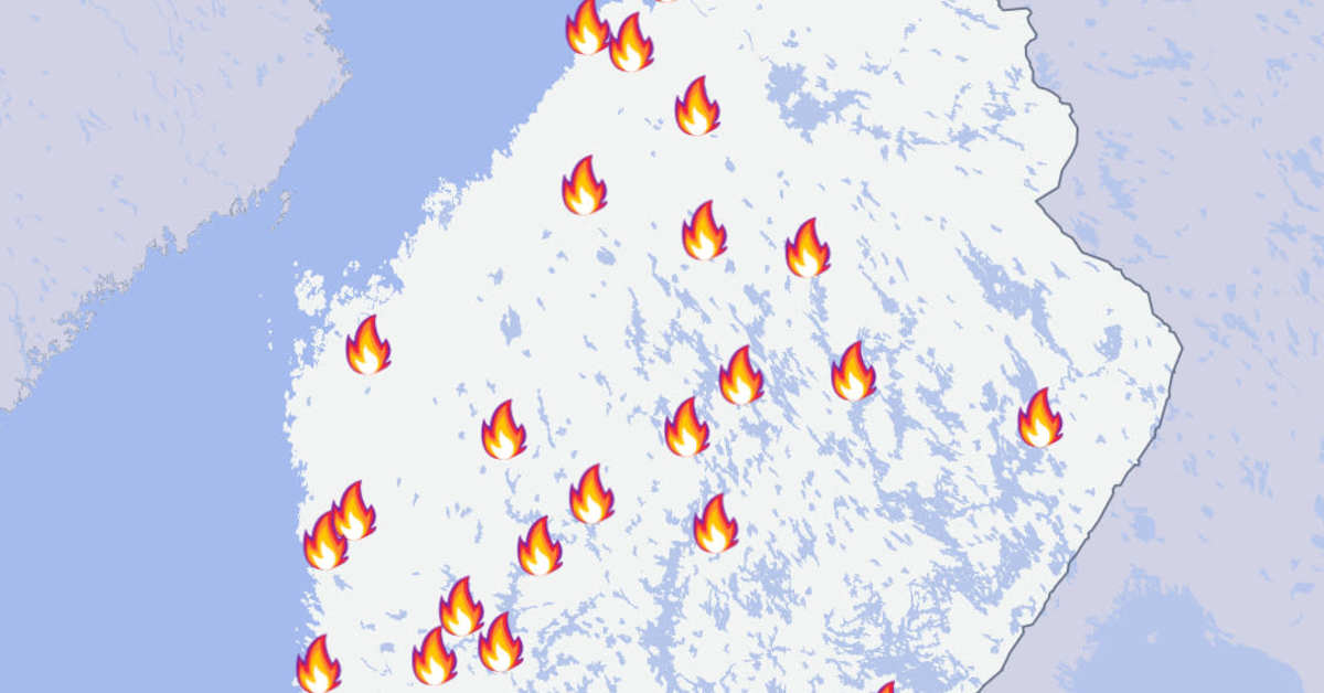 Lauantaina syttyi kymmeniä maastopaloja ympäri Suomea