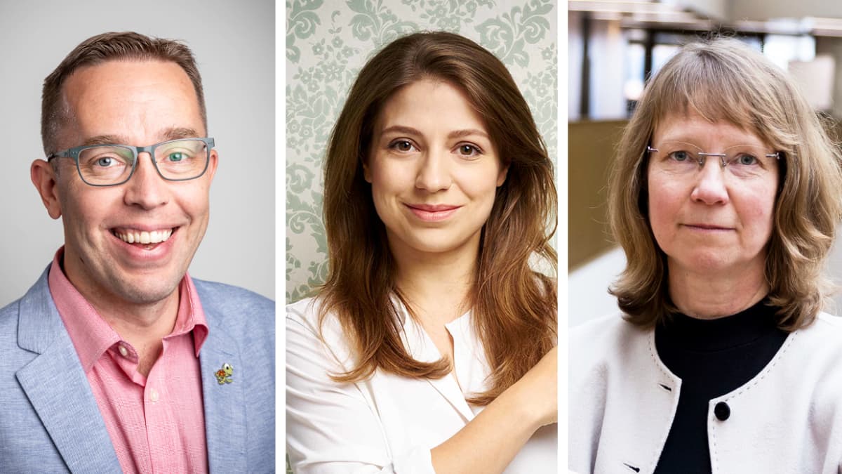Ilari Sääksjärvi, Dalia Stasevska ja Minna Halme.