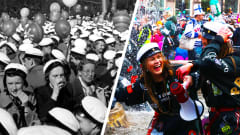 Katso, miten vappua on juhlittu Helsingissä ennen ja nyt