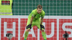 Lukas Hradecky Leverkusenin maalilla.