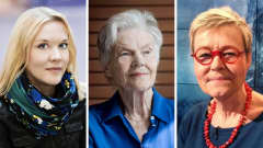 Kollaasissa ovat Johanna Holmström, Märta Tikkanen ja Susanna Ginman.