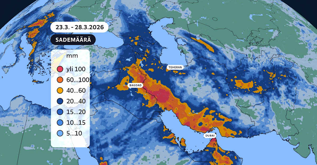 Iranin hurja kuivuus helpottamassa, runsaita sateita tulossa