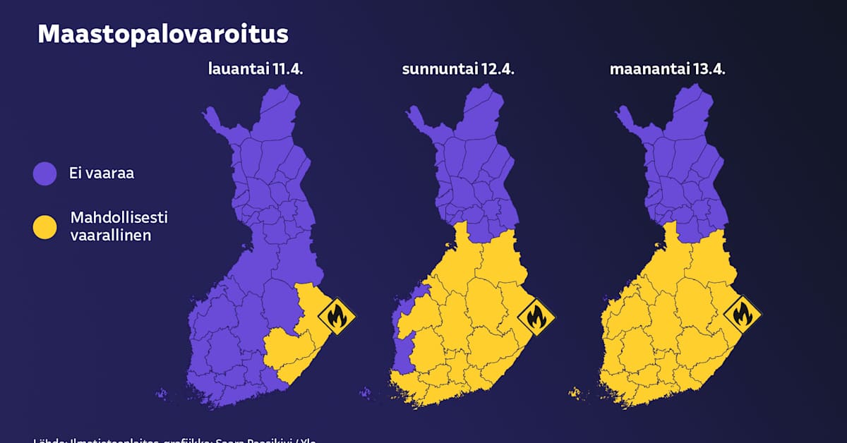 Maastopaloista varoitetaan nyt Kainuuta myöten, vaikka yleensä niitä syttyy vasta myöhemmin keväällä