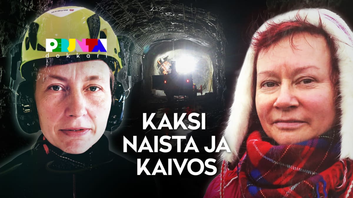 Noora Ahola ja Minna Näkkäläjärvi Kaksi naista ja kaivos -Perjantai-dokkarin mainoskuvassa