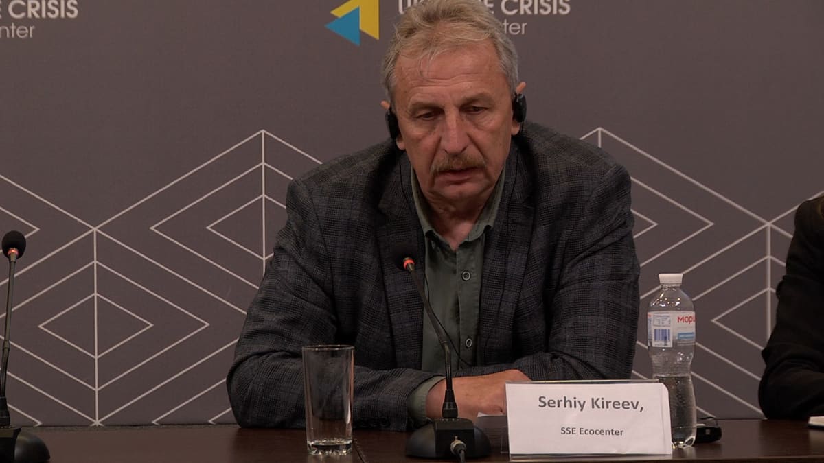Ukrainan ympäristökeskuksen johtaja Serhij Kireev
