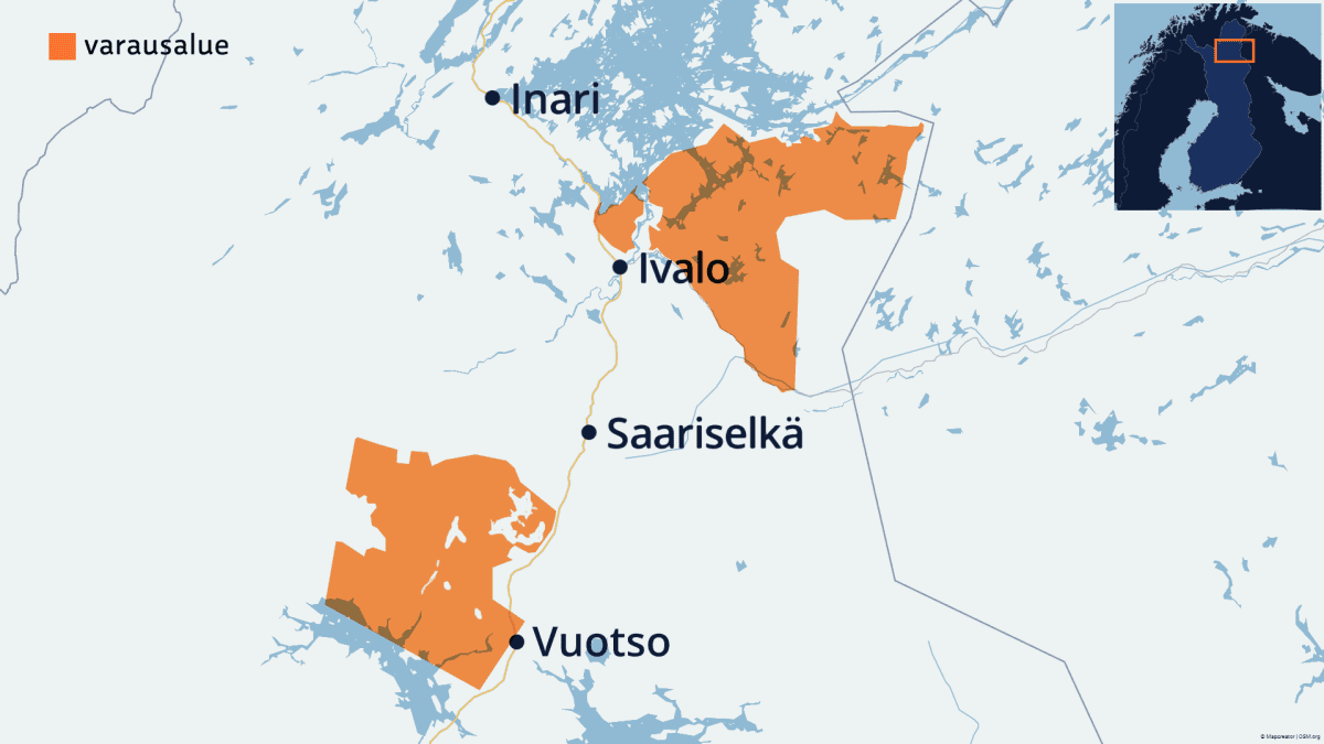 Tukes myönsi ruotsalaiselle kaivosyhtiölle kaksi laajaa aluevarausta Inarin  ja Sodankylän alueille – paliskunta ja saamelaiskäräjät vastustavat