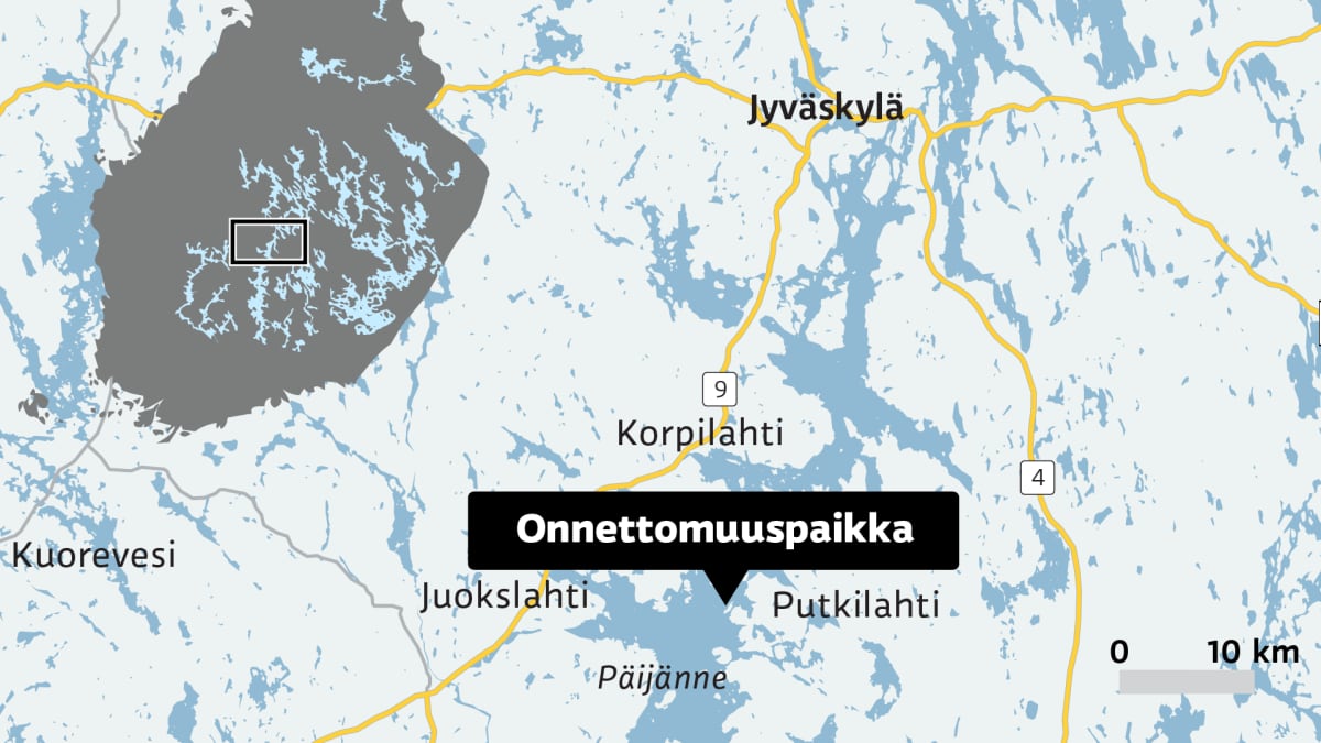 Parikymmenmetrinen alus ajoi karille Korpilahdella Päijänteellä | Yle  Uutiset