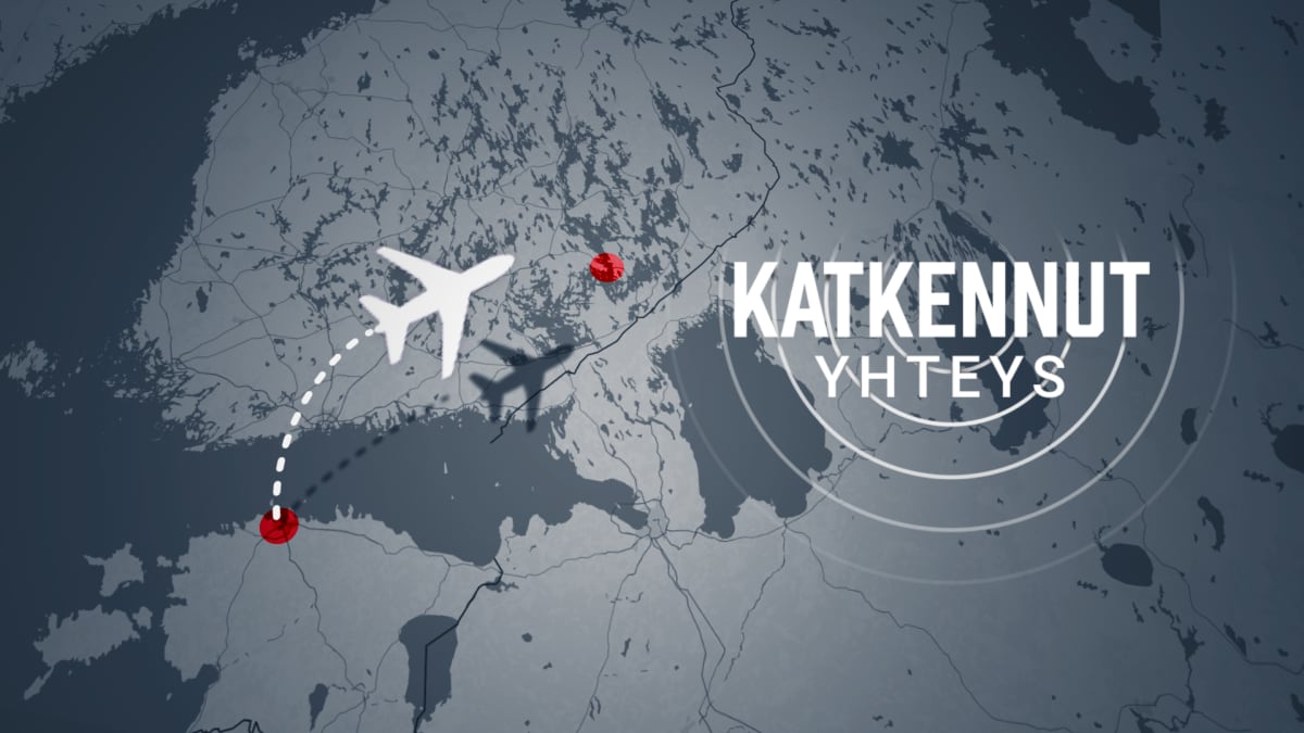 Graafinen kuva lentokoneen ikonista joka on kartan päällä reitillä Tallinnasta Savonlinnaan.