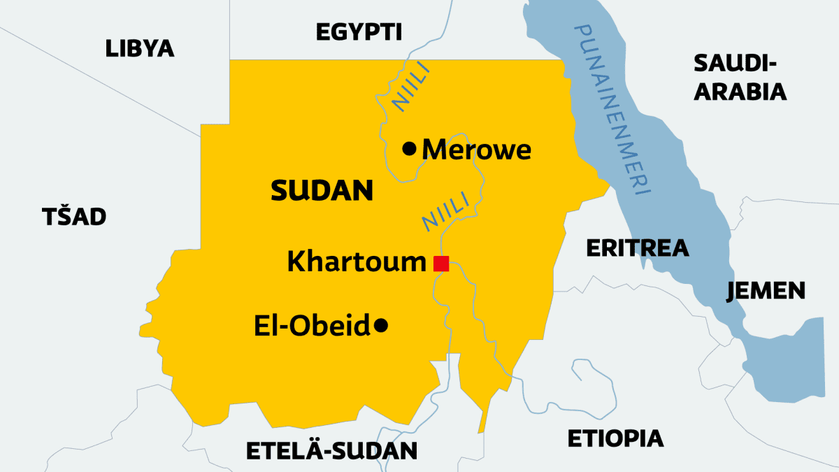 Sudanissa puolisotilaalliset joukot vallanneet presidentin asunnon ja  lentokentän – ilmavoimat tekee iskuja