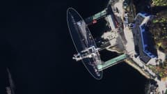 Satelliittikuva ydinsukellusveneestä.