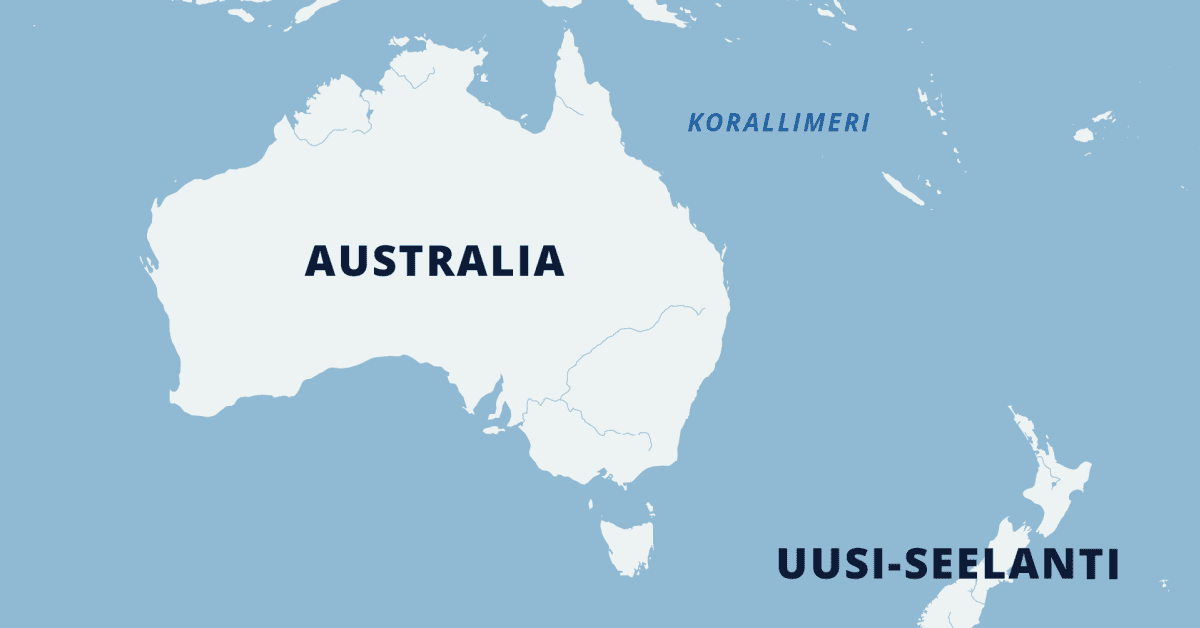 Korallimerellä pulaan joutuneilla suomalaispurjehtijoilla ei ole akuuttia  hätää – kaksikko yhä 600 kilometrin päässä Australian rannikosta