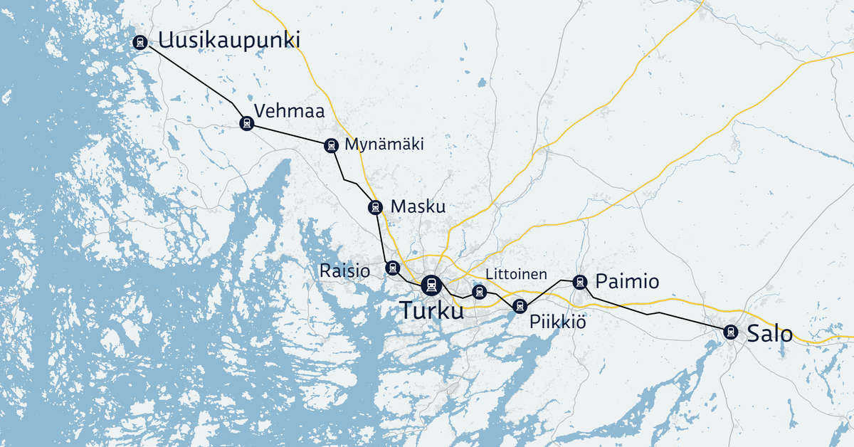Raisio antamassa alustavaa vihreää valoa lähijunille | Varsinais-Suomi ...