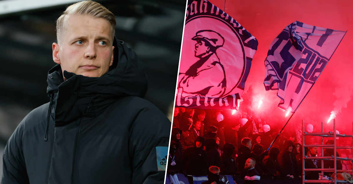 HJK-tränaren Miika Nuutinen gick åt egna supportrarna efter stora stöket: ”Hjälpte oss inte alls”