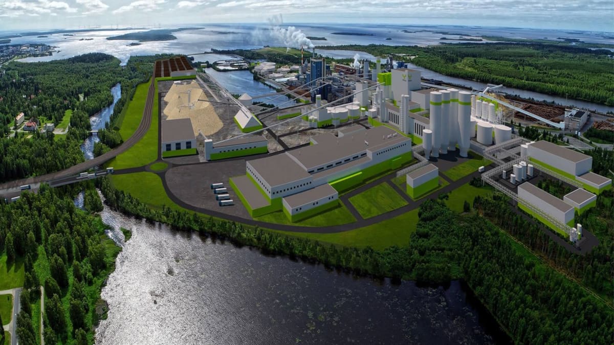 Metsä Fibren uutta biotuotetehdasta suunnitellaan Kemin Pajusaaren tehdasalueelle.