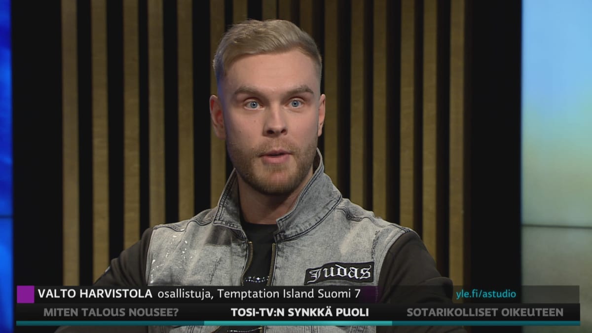 Valto Harvistola kertoi A-studiossa kokemuksiaa reality-sarjaan osallistumisesta.