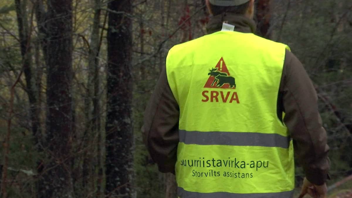 Kuvassa on Kauhavan Alakylän metsästysseuran SRVA-ryhmässä koiranohjaajana toimiva Antti Lassila.