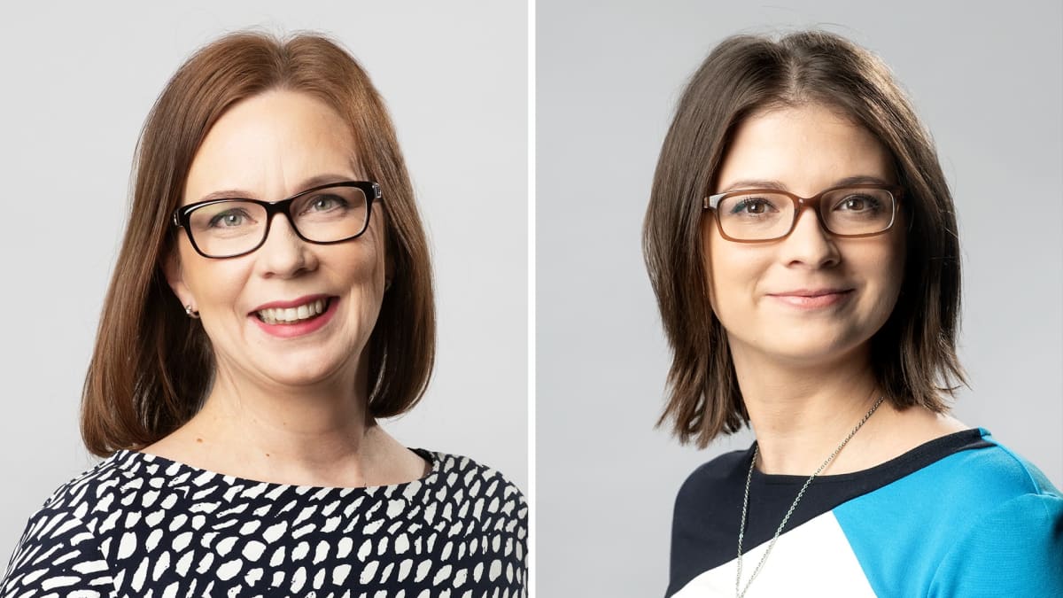 Tietokirjailijat Hanna Silvola ja Tiina Landau