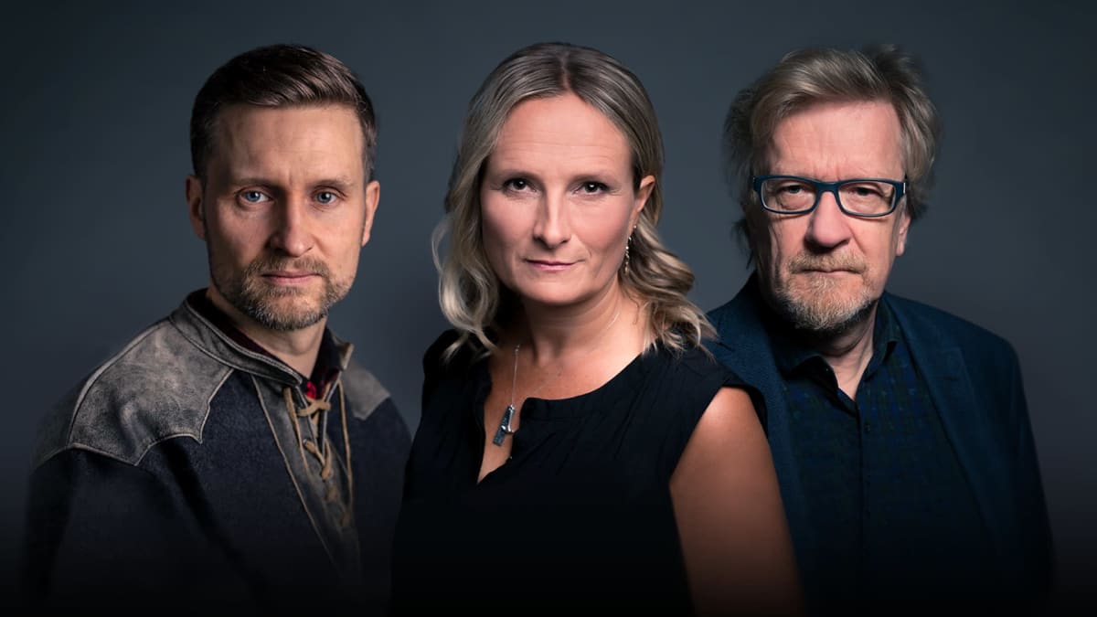 Kolumnistit Pekka Juntti, Reetta Räty ja Kari Enqvist 