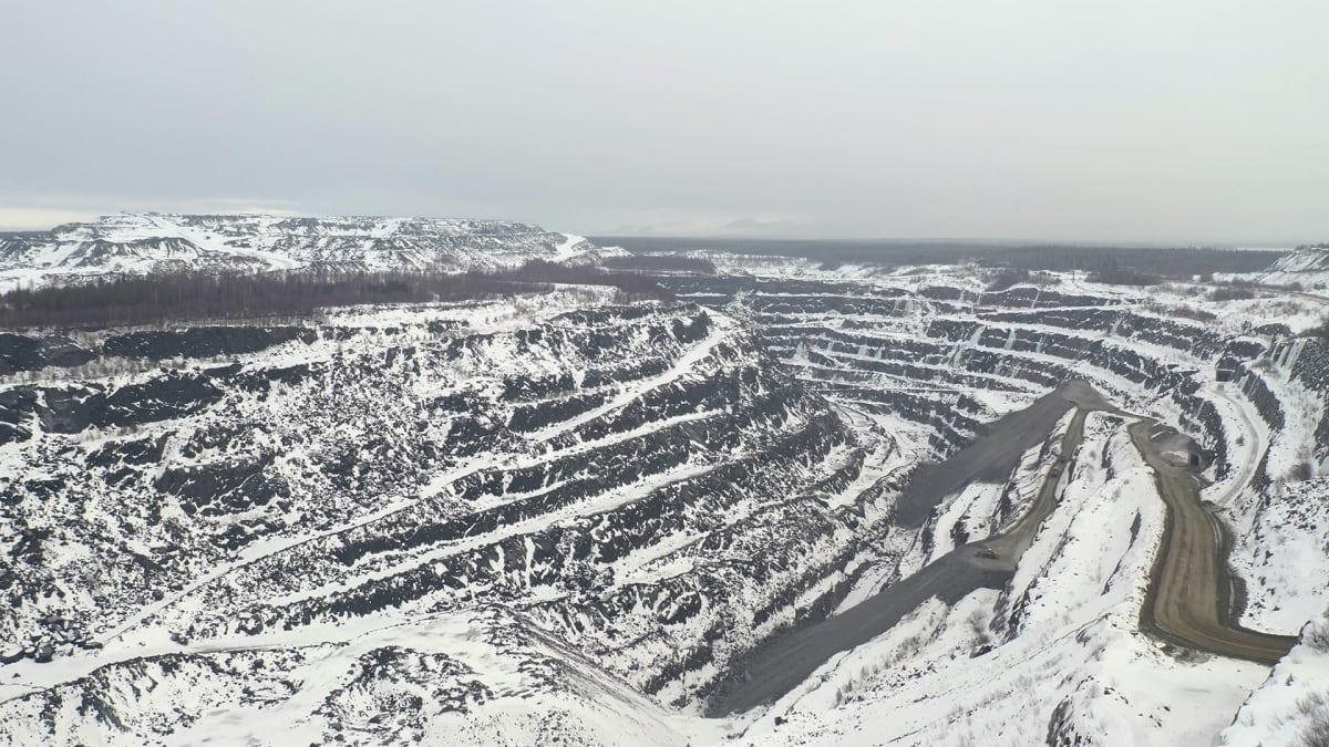 Outokummun Elijärven kaivoksen avolouhos
