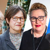 Tytti Tuppurainen, Heidi Hautala, Sirpa Pietikäinen ja Mika Aaltola A-Talkissa.