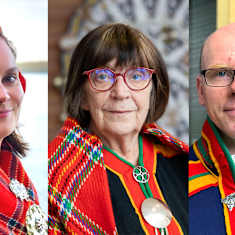Kolmen kuvan yhdistelmä, jossa Inka Musta, Anu Avaskari ja Aslak Pekkala.