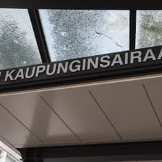 Oulun kaupunginsairaalan kyltti