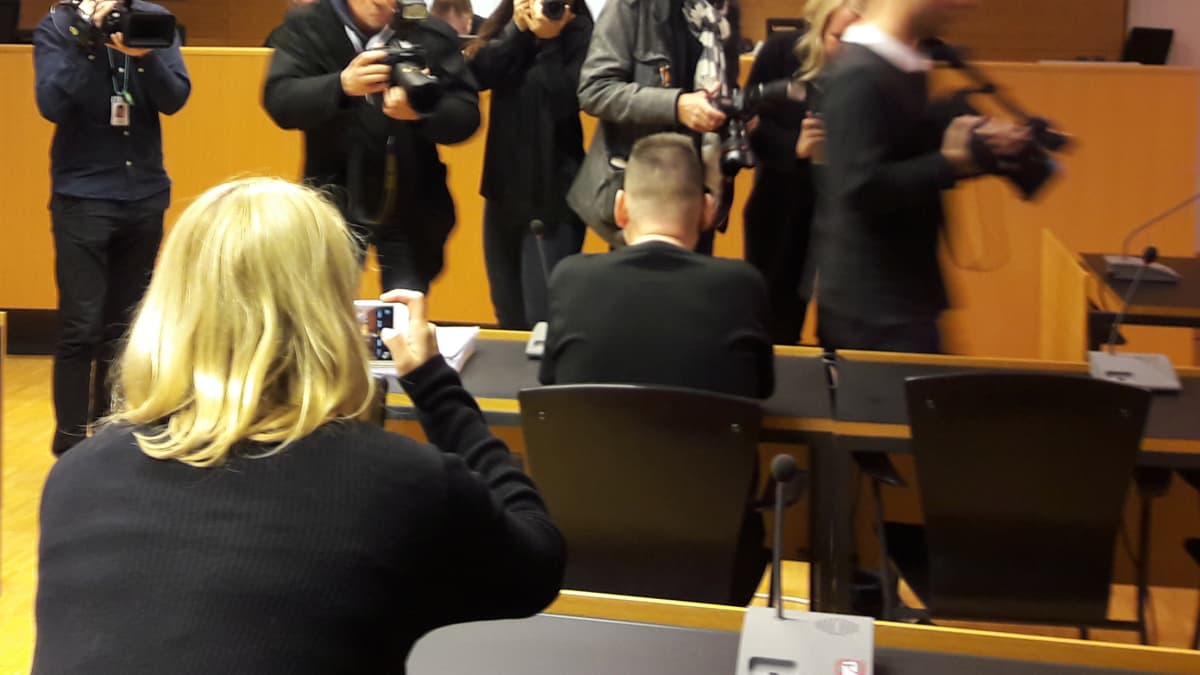 Oikeuden istunto Helsingin käräjäoikeudessa.