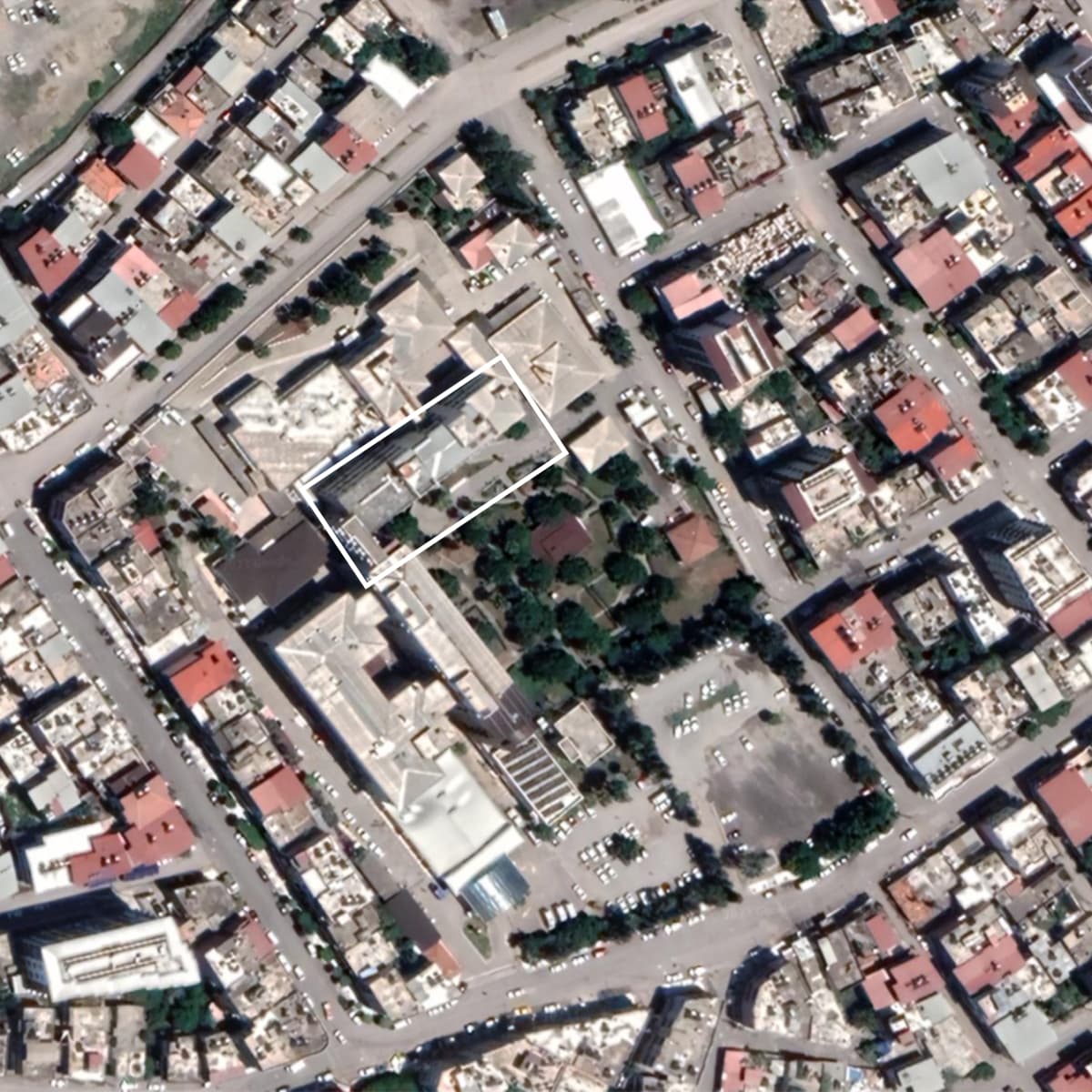 Google Earthin kuva  İskenderunin kaupungista Turkista ajalta ennen maanjäristystä.