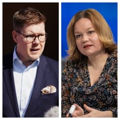 Collagebild med Antti Lindtman (till vänster) och Krista Kiuru.