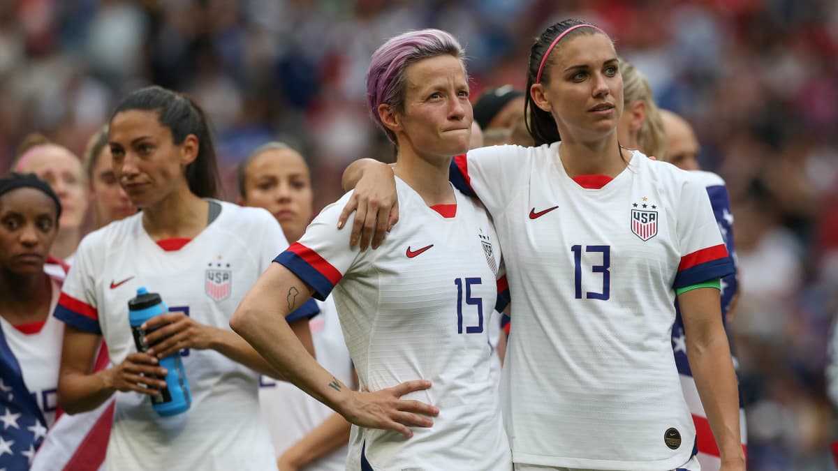 Megan Rapinoe ja Alex Morgan.