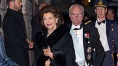 Ruotsin kuningas Kaarle XVI Kustaa ja kuningatar Silvia.