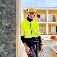 Juho Rantanen valmistui talonrakentajaksi Sedusta kesällä 2023. 