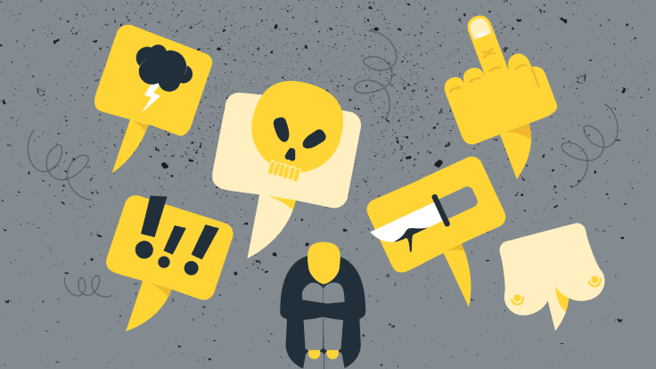 Kuvitus puolueiden häirintää koskevaan juttuun