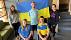Ukrainalaisia paraurheilijoita, jotka harjoittelevat parhaillaan Lohjan Kisakallion urheiluopistossa.