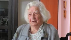 Suomen vanhin henkilö Astrid Qvist, joka kuoli 18.heinäkuuta 2022 110 vuoden ikäisenä.