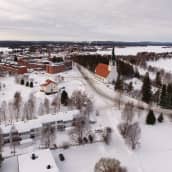 Kemijärven kaupunki ilmakuvassa.