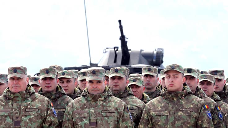 EU:n johtaman Eufor-sotilasoperaation sotilaita Bosniassa.
