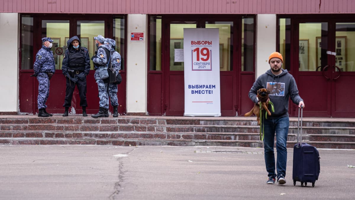 Äänestyspaikka Moskovassa.