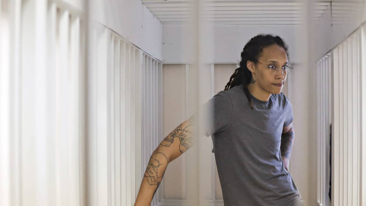 Yhdysvaltain koripallotähti Brittney Griner kuvattuna 4. elokuuta 2022.