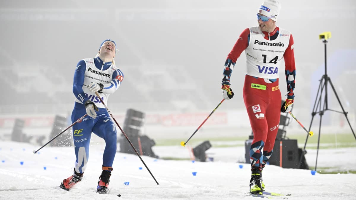 Eero Rantala jää tiukasti Even Northugin taakse.