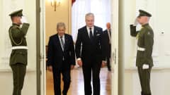 Presidentti Sauli Niinistö vieraili Liettuassa.