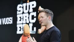 Toimitusjohtaja Ilkka Paananen peliyhtiö Supercellin tuloksen julkistustilaisuudessa Helsingissä.