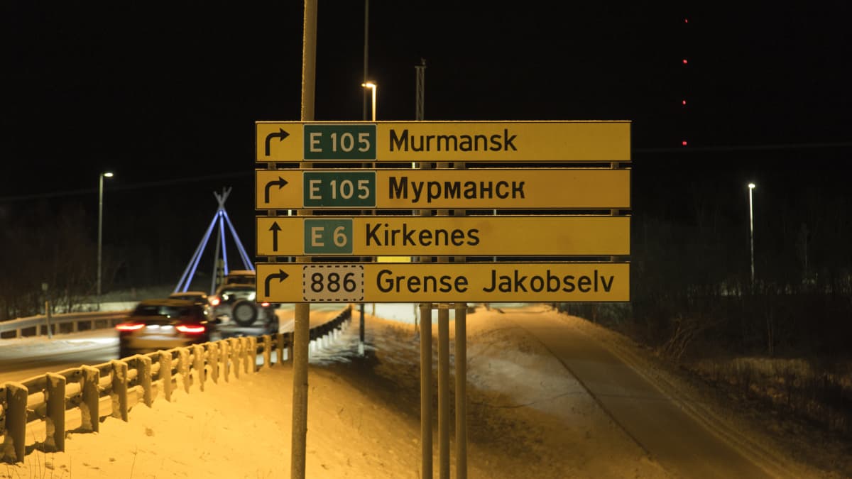 Liikennekyltti Norjassa