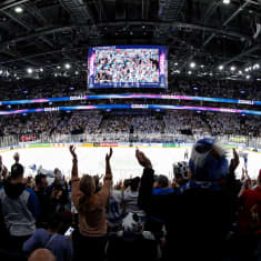 Tampereen areena jääkiekon MM-kisojen ottelussa Suomi–Yhdysvallat.