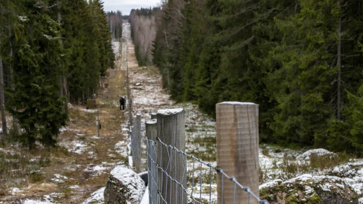 Suomen ja Venäjän rajaa Imatralla.