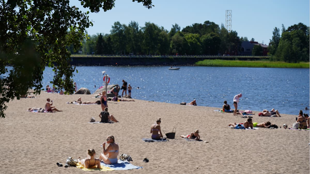 Vaasan Hietasaari, uimaranta